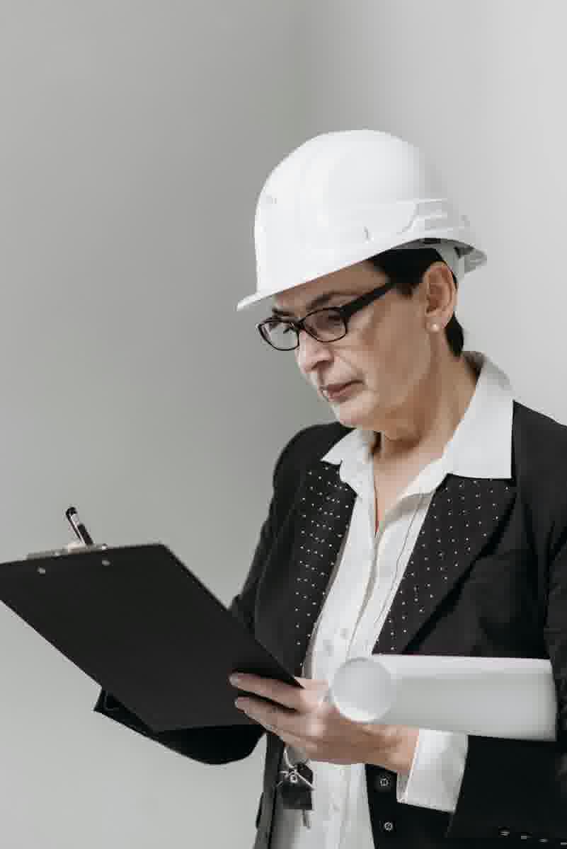 Profissional autônoma trabalhando em projeto para exemplo demonstrativo de site