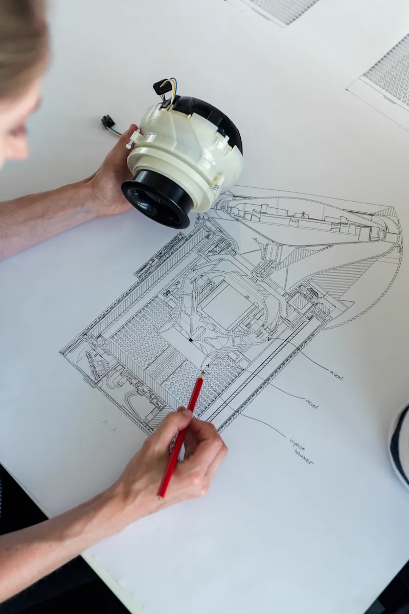 Profissional autônoma trabalhando em projeto para exemplo demonstrativo de site
